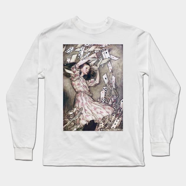 Alice In Wonderland - Arthur Rackham - 6 Long Sleeve T-Shirt by Illustration Station